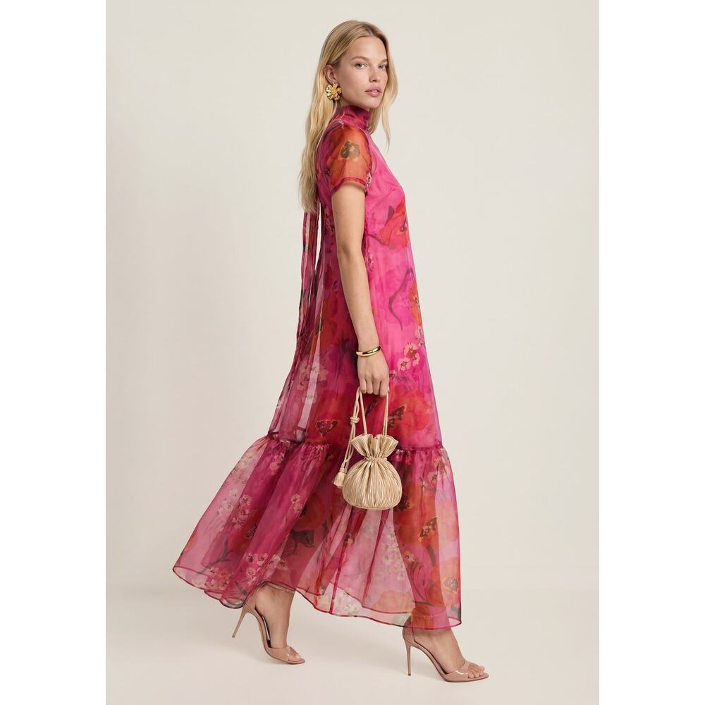 NWT Few Moda CAARA Melody Floral Dress Pink XL Whimsical Wedding Guest Resort - Picture 2 of 10